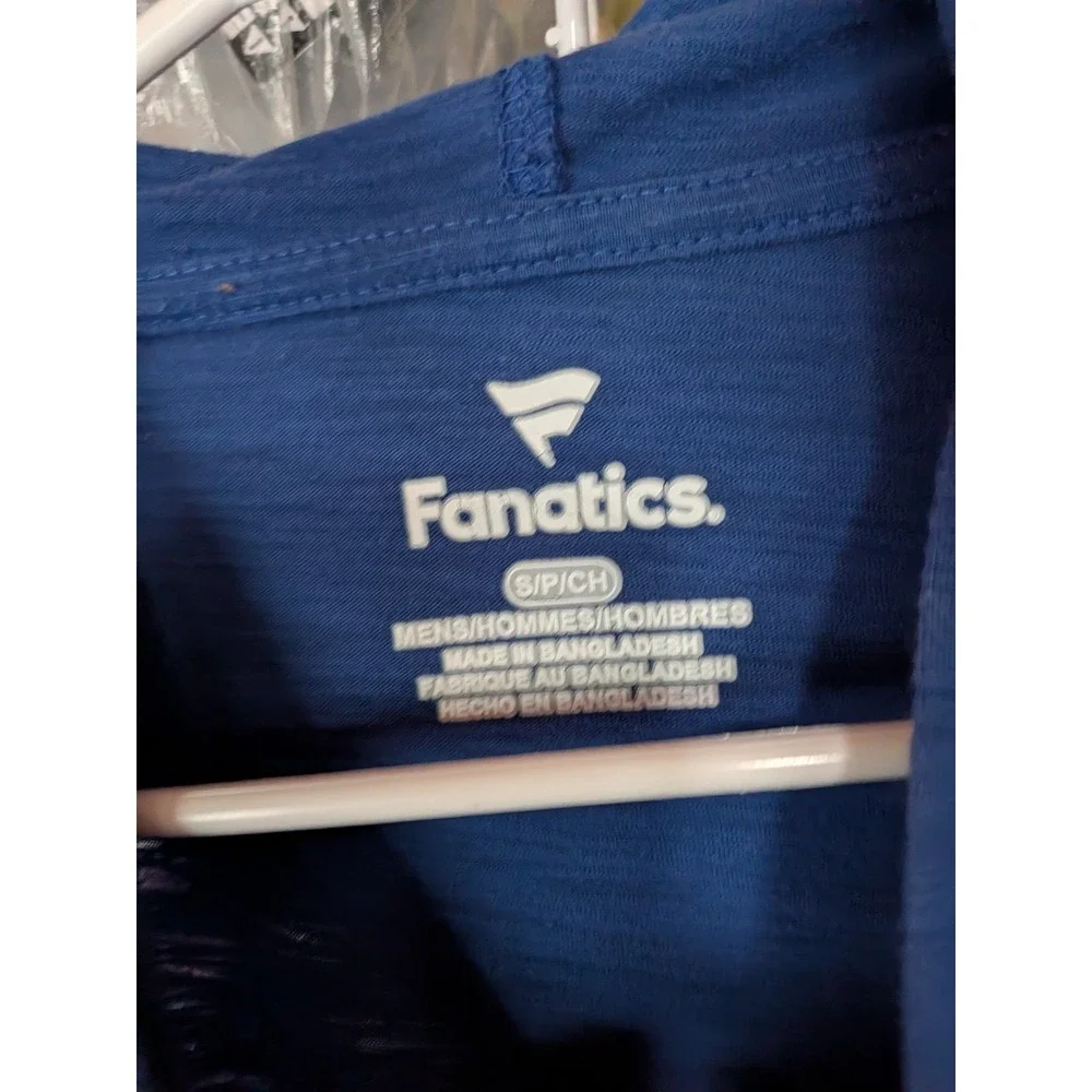 Buffalo Bills Fanatics Mens Small‎ Blue Long Sleeve Lightweight Graphic Hoodie